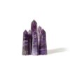 Dream Amethyst Chevron Amethyst Obelisk Tower Jumbo Healing Wand Spirit Stone 6 - 8 Faceted Pointed Obelisk Tower Healing Reiki Wand Metaphysical Balance Energy Approx. 2 - 5 inches tall VTrendz