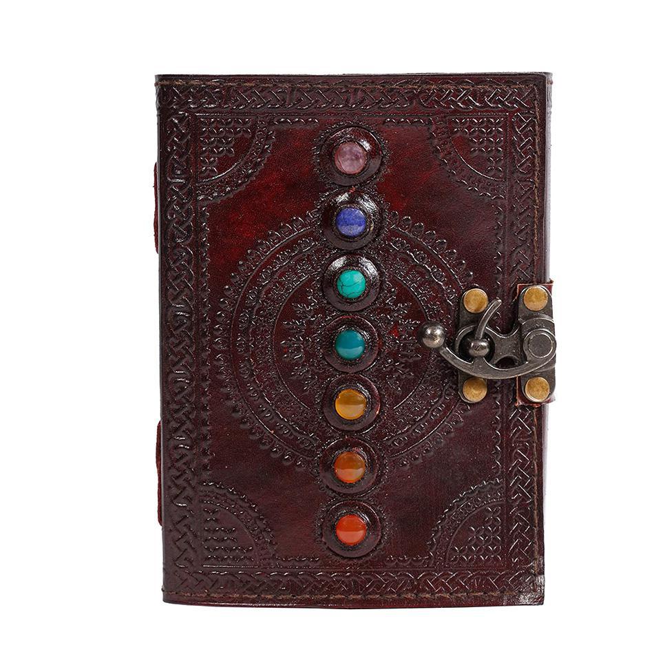 Grand Chakra Alignment Leather Journal | Your Tome of Energetic Wisdom