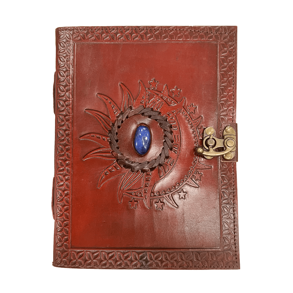 Sun & Moon Lapis Lazuli Journal | Celestial Grimoire