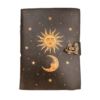 Celestial Sun & Moon Leather Journal | Grimoire of Light and Shadow VTrendz