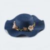 Straw Hat with Flower and Even Brim; Adult One Size Fits Most (22-23 inches), adjustable size VTrendz