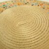Summer Straw Hat with Colorful Brim and Linen Ribbon Panama Sunshade Woven Trendy Beach Hat; Adult One Size Fits Most (22-23 inches), adjustable size VTrendz