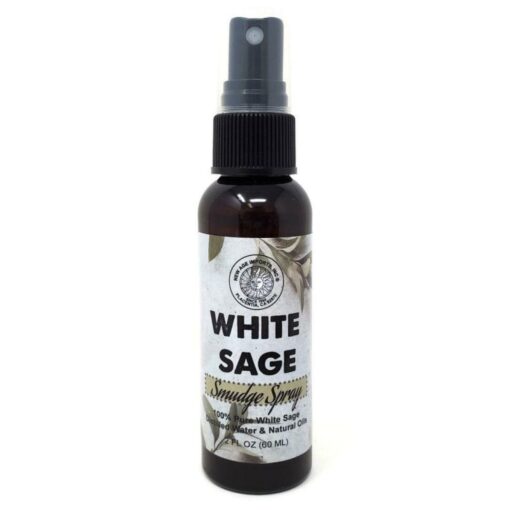 White Sage Smudge Spray for Smokeless Cleansing and Protection (2 fl oz)