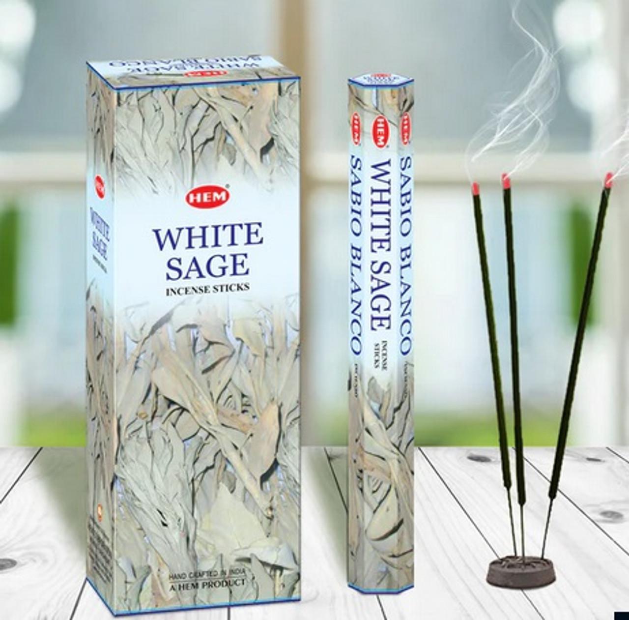 HEM White Sage Incense Sticks for Spiritual Cleansing and Purification