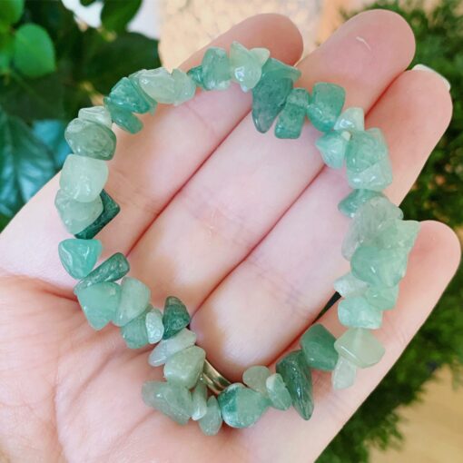Green Aventurine Stone Chips Bracelet Natural Stones