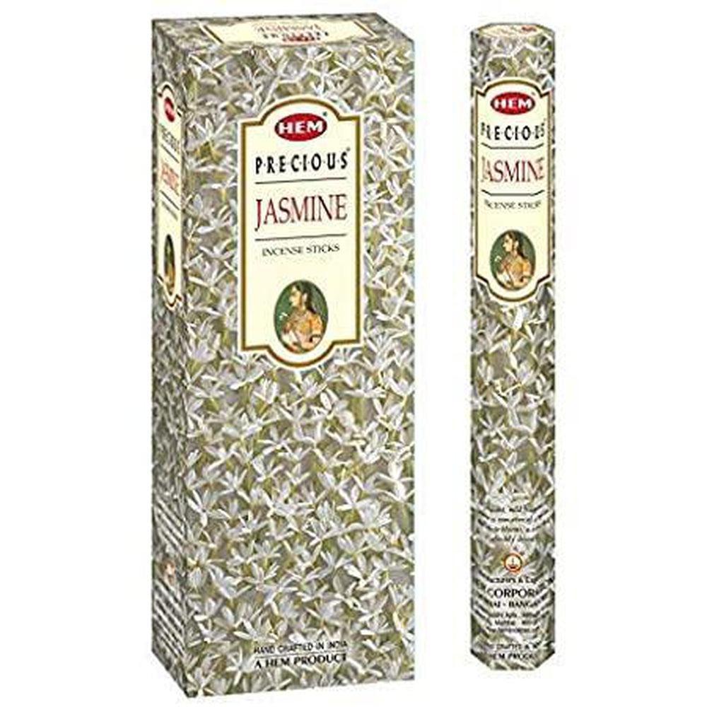 HEM Precious Jasmine Incense Sticks for Floral Serenity and Emotional Upliftment