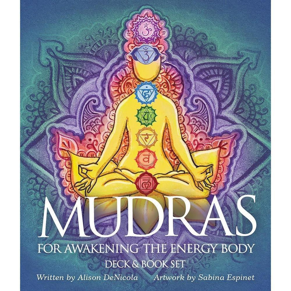 Mudras: For Awakening The Energy Body Oracle Deck, Tarot inspired, Spiritual Divination Tools, Metaphysical Gifts, 5.5"*4.5" Deck, 40 Cards & Guidebook Set