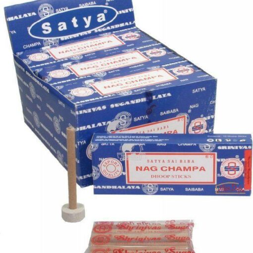 Original Satya Nag Champa Dhoop Sticks for Deep Meditation and a Pure Aromatic Experience
