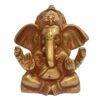 Ganesh Statue Handmade Brass Antique Finish Idol Figurine Statue, 3.5" VTrendz