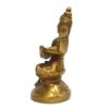 Saraswati Statue Handmade Brass Idol Figurine Statue, 3" VTrendz