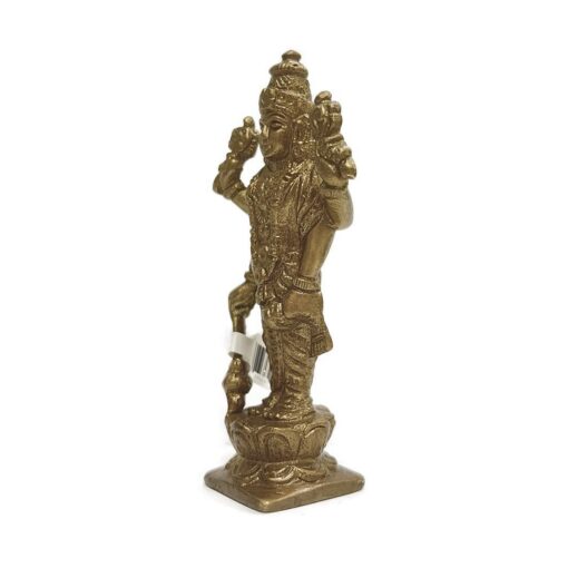 Vishnu Statue Handmade Brass Idol Figurine Statue, 4"