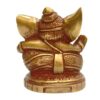 Ganesh Statue Handmade Brass Antique Finish Idol Figurine Statue, 3" VTrendz
