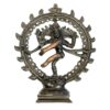 Shiva Natraj/ Cosmic Dancer Brass Antique Finish Statue, 6.5"