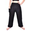 Black Elastic Comfortable Boho Thai Harem Pants with single pocket Plain solid color 100% Rayon VTrendz