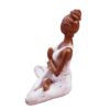 Yoga Women Meditating Statue Hand Painted 9.5" x 6.5" x 5" VTrendz