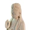 Volcanic Stone Statue Kwan Yin , Kuan Yin, Quan Yin White 13" X 6.5" X 6" VTrendz