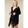 Stylish Black Rhinestone Bling Cardigan by Vocal VTrendz