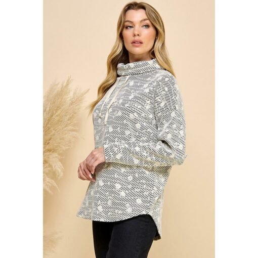 PRINTED LONG SLEEVE TOP