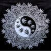 Yin Yang Cannabis Tapestry 84" x 54" VTrendz