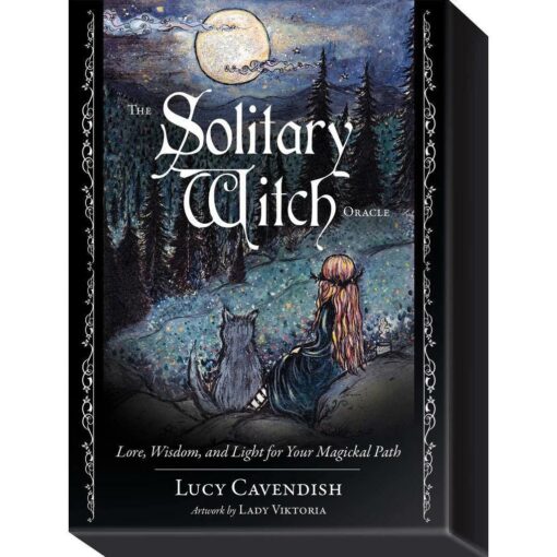 The Solitary Witch Oracle- Lore, Wisdom & Light for Your Magical Path, by Lucy Cavendish