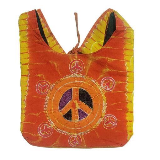 Peace Sign Bohemian Hobo Hippie Bag