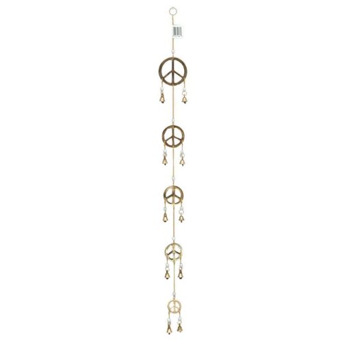 Peace Windchime w/ Beads 32"L
