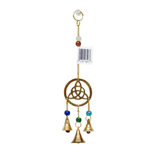 Triquetra Windchime w/ Crystal Beads 9"L