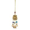 Ganesha Wind Chime Brass with beads 9"L VTrendz