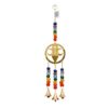 Goddess of Earth GAIA Brass Windchime w/ Beads 14"L VTrendz