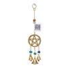 Pentacle Windchime w/ Beads 9"L VTrendz