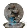 Yin Yang & LED Antique Resin Tabletop Waterfall Fountain VTrendz
