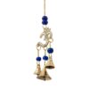 Om Brass Wind Chime w/ Beads 8"L VTrendz