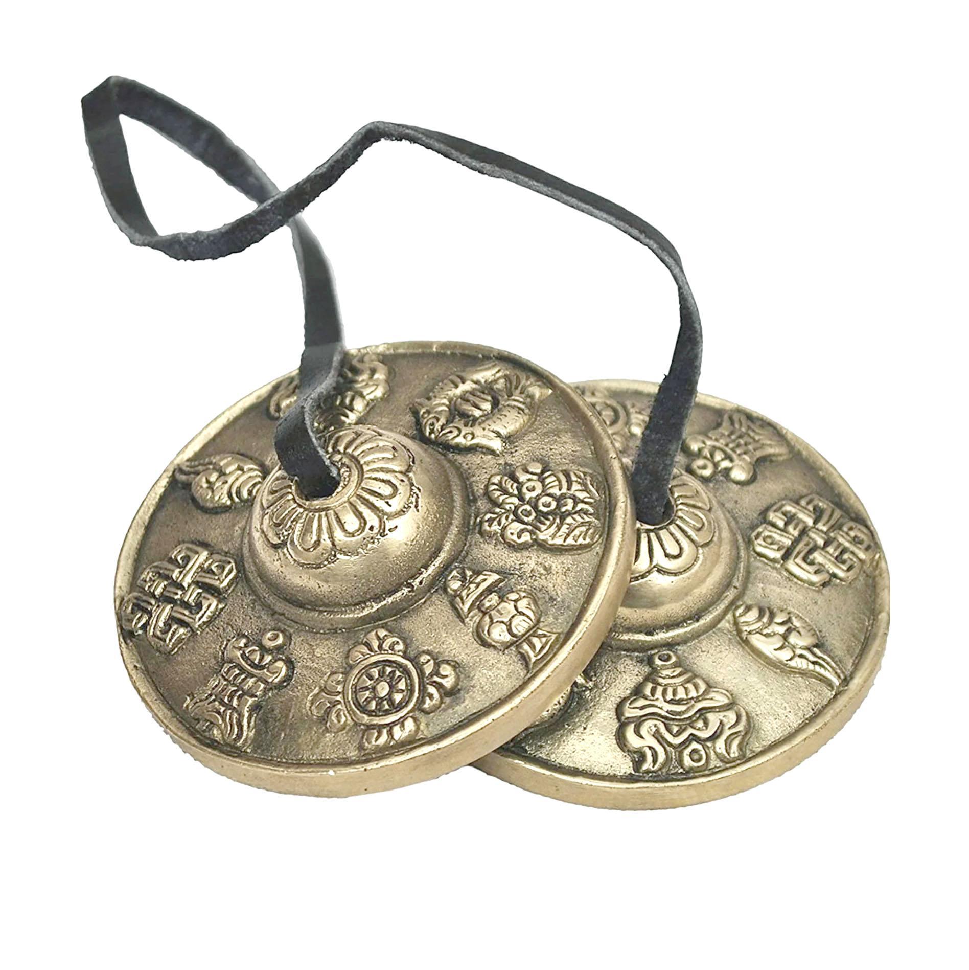 Tingsha Bell 3" with Ashta Mandala