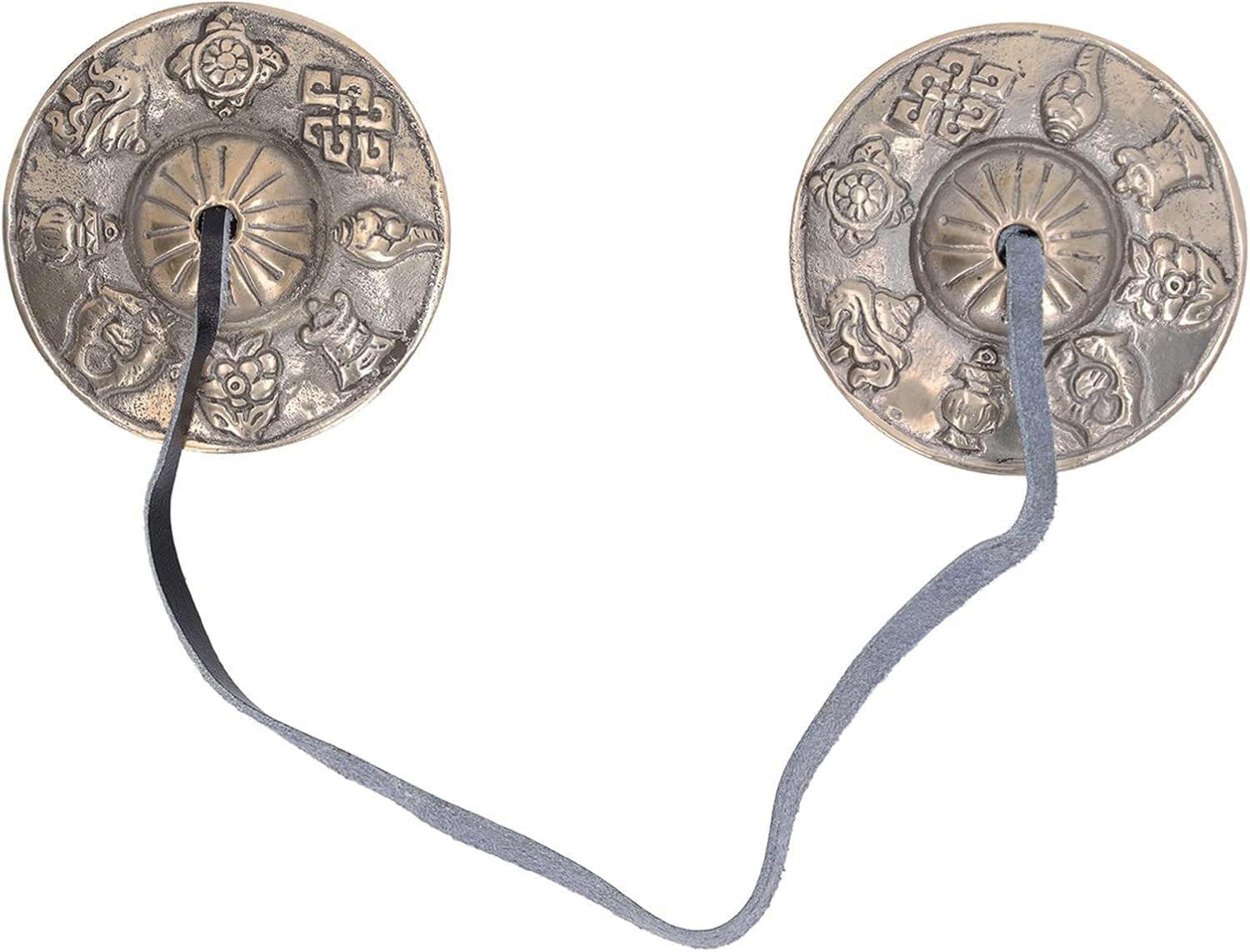 Tingsha Bell 3" with Ashta Mandala - Image 4