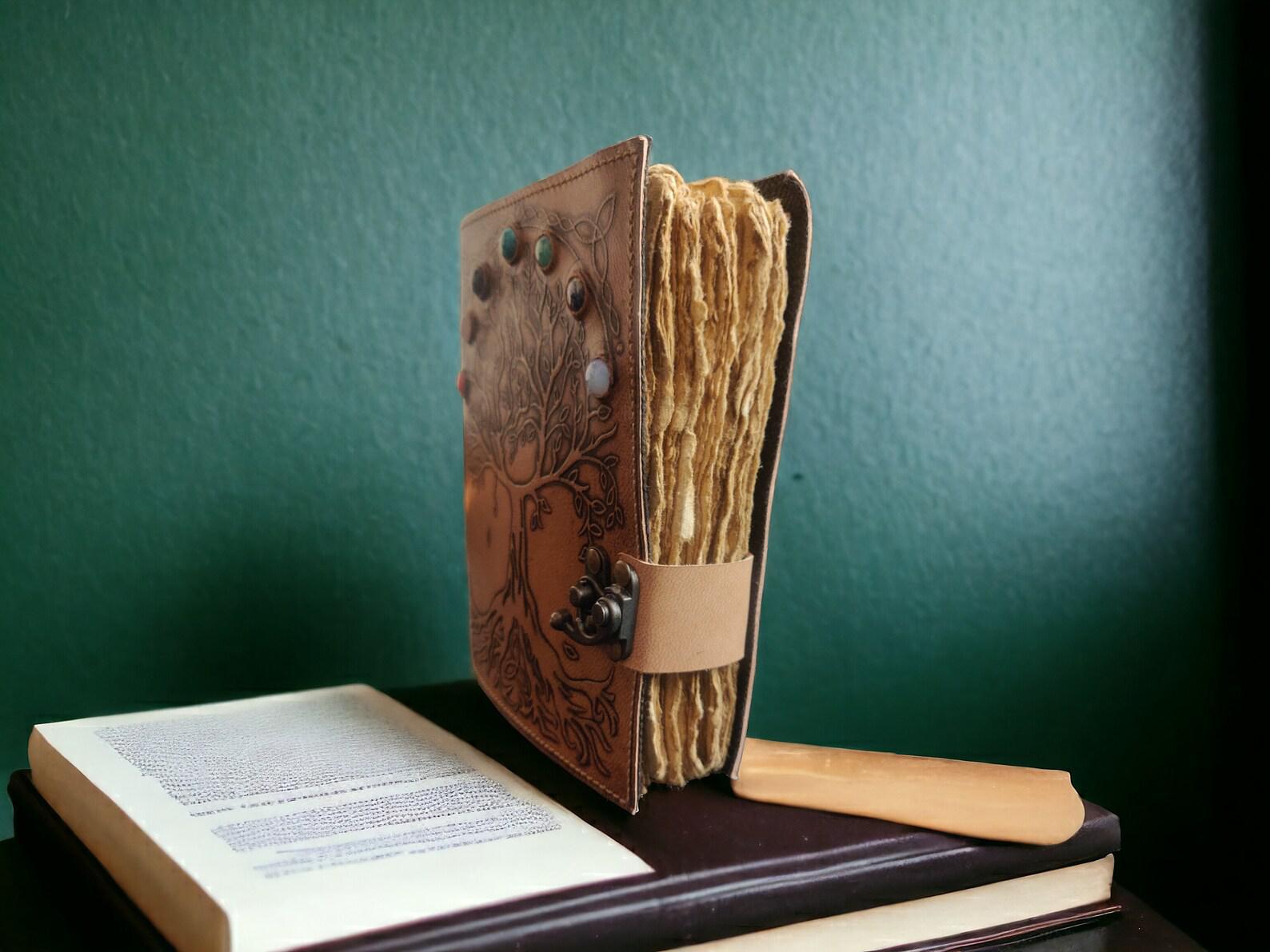 Seven Chakra Tree of Life Leather Grimoire | Journal of Balance - Image 3