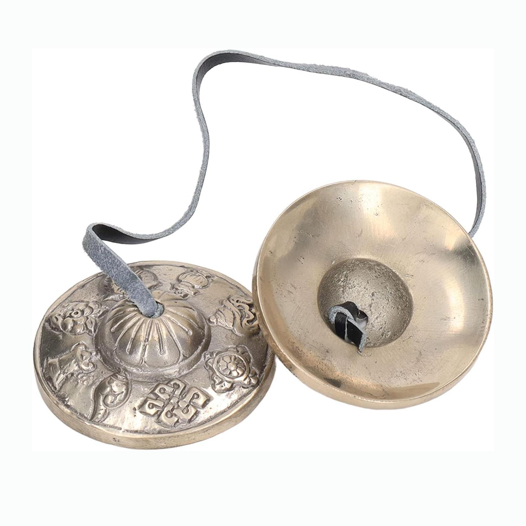 Tingsha Bell 3" with Ashta Mandala - Image 3