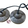 Full Moon Tibetan 7-Metal Tingsha Bell 3" Hand-Etched Om Mani Padme Hum Meditation Chime VTrendz