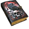 Midnight Raven & Skull Leather Journal | Grimoire of Shadow and Sight VTrendz
