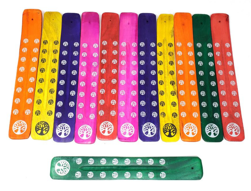 Tree of Life Colorful Wood Ash Catcher | Path of Yggdrasil (10"L)