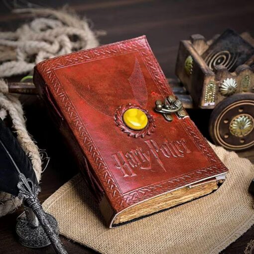 Wizarding World Embossed Leather Journal | Your Personal Book of Spells
