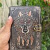 Spirit Wolf Embossed Leather Journal | A Chronicle of Instinct & Wisdom VTrendz