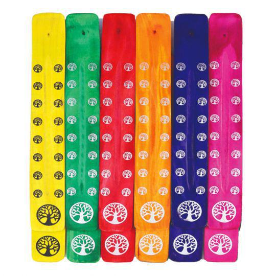 Tree of Life Colorful Wood Ash Catcher | Path of Yggdrasil (10"L) - Image 2