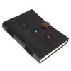 3 Precious Chakra Gemstone Leather Journal | Your Grimoire of Insight and Inspiration VTrendz