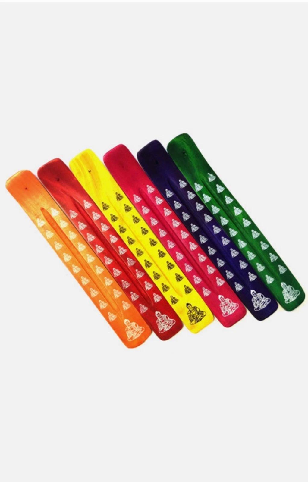 Buddha Colorful Wood Ash Catcher | Path to Enlightenment (10"L) - Image 3