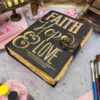 Faith, Hope & Love Leather Journal | A Chronicle of the Heart VTrendz