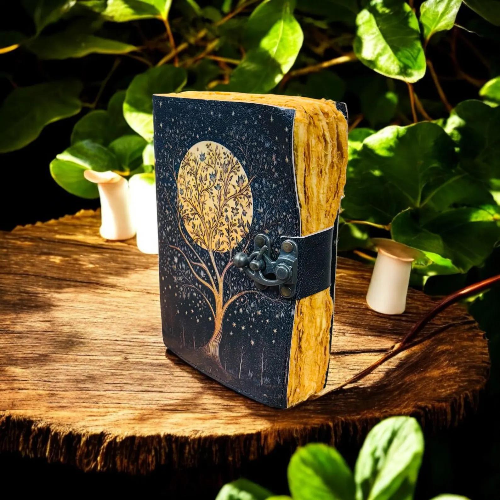 Golden Moon Tree of Life Journal | Your Celestial Chronicle - Image 4