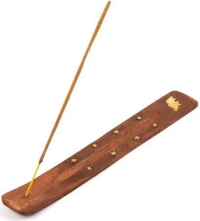 Elephant & Star Brass Inlay Wood Ash Catcher | Path of Wisdom (10"L) - Image 2