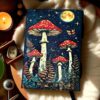 Moonlit Mushroom Leather Journal | Your Portal to Enchanted Thoughts VTrendz