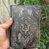 Spirit Wolf Embossed Leather Journal | A Chronicle of Instinct & Wisdom VTrendz