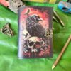 Midnight Raven & Skull Leather Journal | Grimoire of Shadow and Sight VTrendz